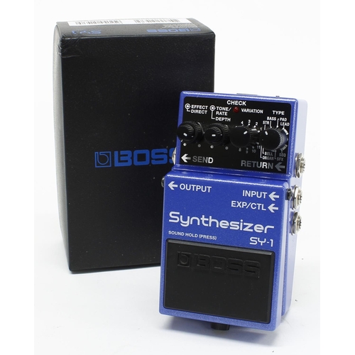 1211 - Boss SY-1 Synthesizer guitar pedal, boxed*Please note: Gardiner Houlgate do not guarantee the full w... 