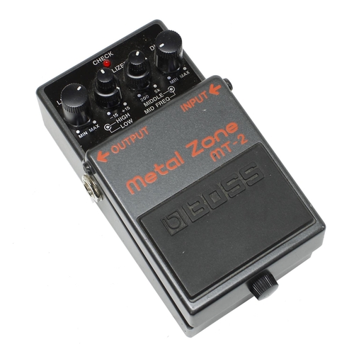 1212 - Boss MT-2 Metal Zone guitar pedal*Please note: Gardiner Houlgate do not guarantee the full working o... 