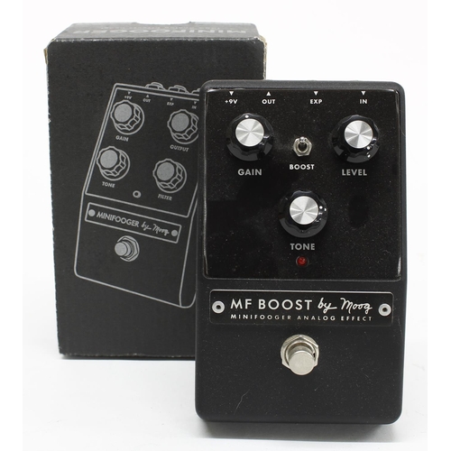 1295 - Moog Minifooger MF Boost guitar pedal, boxed*Please note: Gardiner Houlgate do not guarantee the ful... 