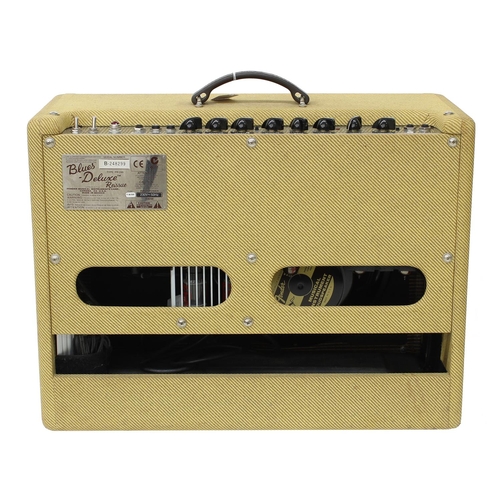 982 - Fender Blues-Deluxe Reissue guitar amplifier, made in Mexico, tweed covering, footswitch, dust cover... 