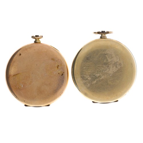 131 - Tempo rolled gold lever dress pocket watch for repair, 47mm; together with a Tempo gold filled lever... 