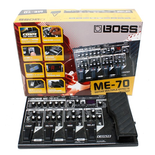 1215 - Boss ME-70 Multi-Effects guitar pedal, boxed*Please note: Gardiner Houlgate do not guarantee the ful... 