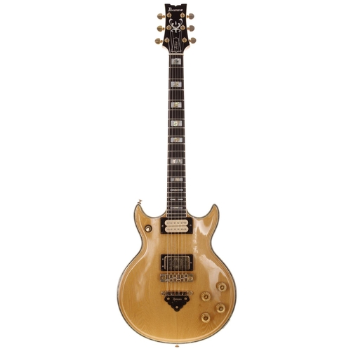 562 - 1977 Ibanez Artist 2617 electric guitar, made in Japan; Body: natural finished ash, blemishes to low... 