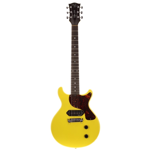 624 - 2019 Gordon Smith Steve Diggle Signature electric guitar, made in England; Body: yellow finish, mino... 