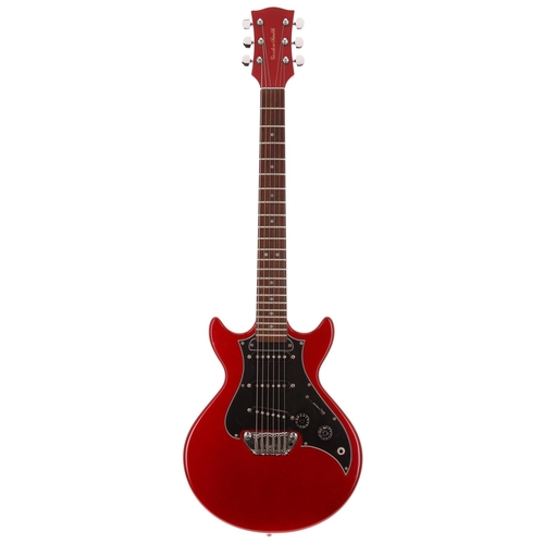 627 - Gordon Smith Gypsy 3 electric guitar, made in England, circa 1978; Body: metallic red, light surface... 