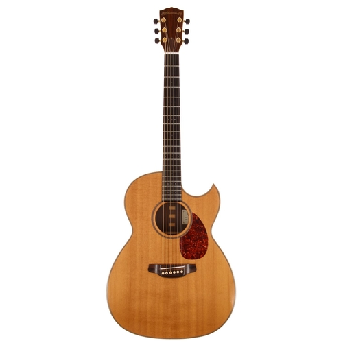 556 - 1995 Andy Manson Magpie I cutaway acoustic guitar, made in England; Back and sides: Indian rosewood;... 