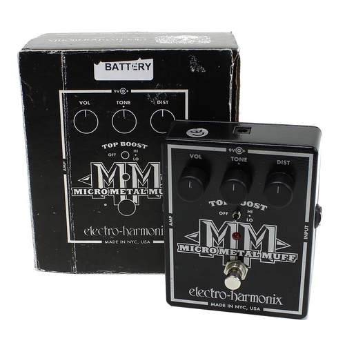 1242 - Electro-Harmonix Micro Metal Muff guitar pedal, boxed*Please note: Gardiner Houlgate do not guarante... 