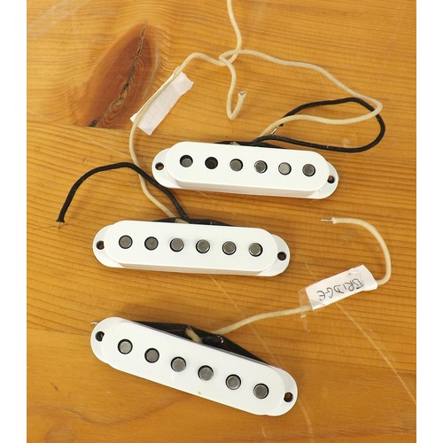 1424 - Set of three Fender Custom Shop 56 single coil Stratocaster guitar pickups