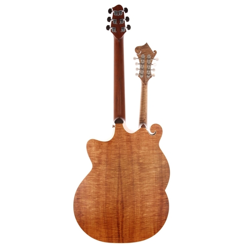 555 - 1998 Andy Manson Mandolin Twin acoustic guitar and F-Style mandolin double neck, made in England; Ba... 