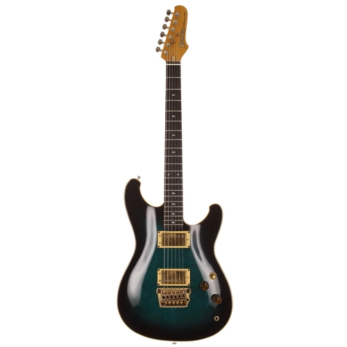 577 - 1984 Ibanez Steve Lukather Signature RS1010SL electric guitar, made in Japan; Body: green burst bird... 