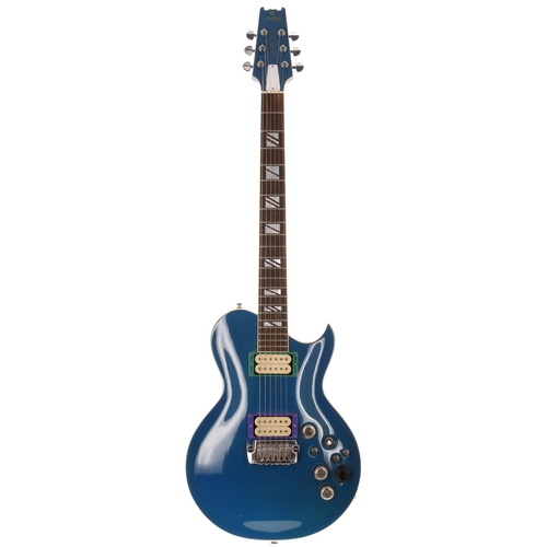 711 - 1981 Aria Pro II PE1000GC Gerry Cott Signature electric guitar, made in Japan; Body: metallic blue f... 