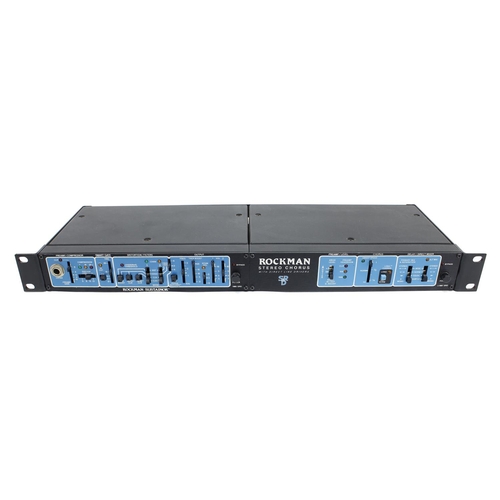 1323 - Rockman Sustainer and Rockman Stereo Chorus effects units, fitted into a single rack mount, both wit... 