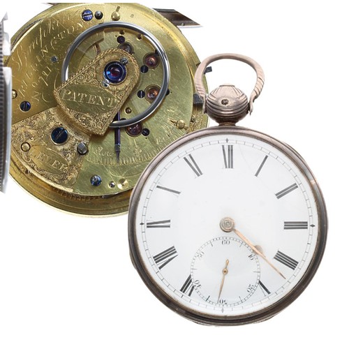 1001 - Simpkin, Rillington - George IV silver fusee lever pocket watch, Birmingham 1823, signed movement, n... 