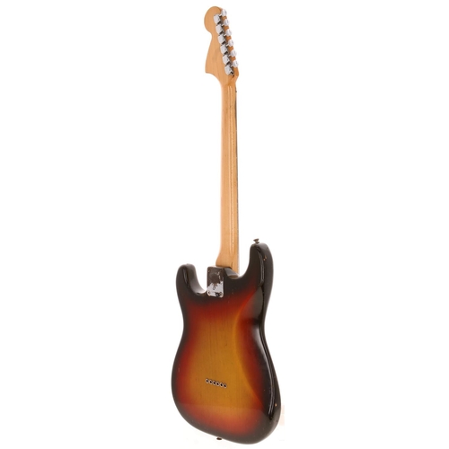 412 - 1970 Fender Hardtail Stratocaster electric guitar, made in USA; Body: three-tone sunburst finish, la... 