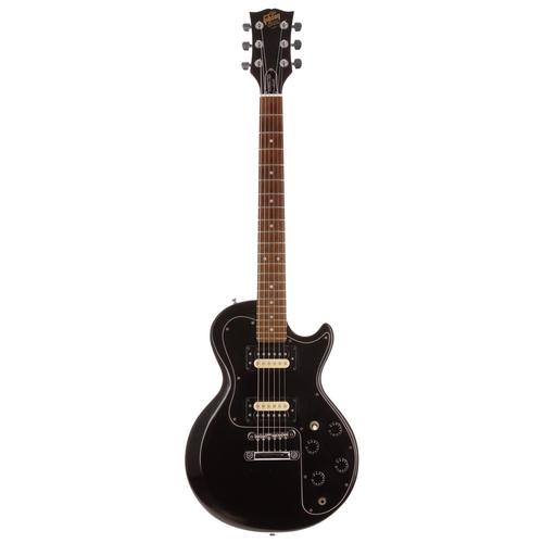 447 - 1980 Gibson Sonex 180 Deluxe electric guitar, made in USA; Body: black finish, minor scratches and d... 