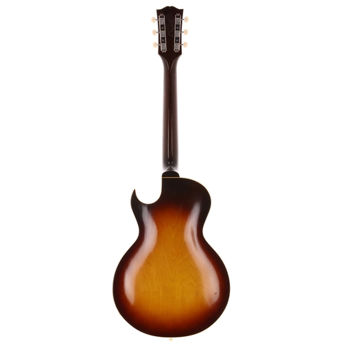 469 - 1959 ES-140 3/4 T hollow body electric guitar, made in USA; Body: sunburst finish, minor checking; N... 