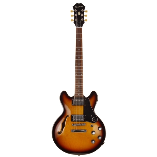 603 - 2011 Epiphone Ultra 339 semi-hollow body electric guitar; Body: sunburst finish, a few light marks; ... 