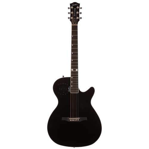 665 - Godin Multiac Steel Doyle Dykes Signature Limited electric guitar, made in Canada; Body: black gloss... 