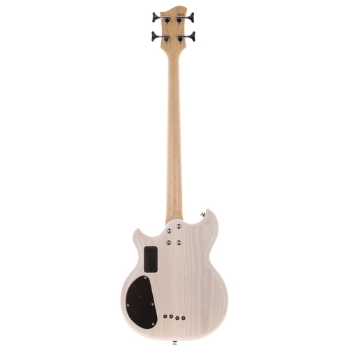 691 - 2020 Chowny Scott Whitley Signature SWB1 bass guitar, made in India; Body: satin trans white; Neck: ... 