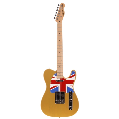 762 - 2021 Squier by Fender Telecaster electric guitar, made in China; Body: see-through butterscotch fini... 