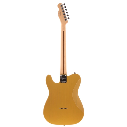 762 - 2021 Squier by Fender Telecaster electric guitar, made in China; Body: see-through butterscotch fini... 