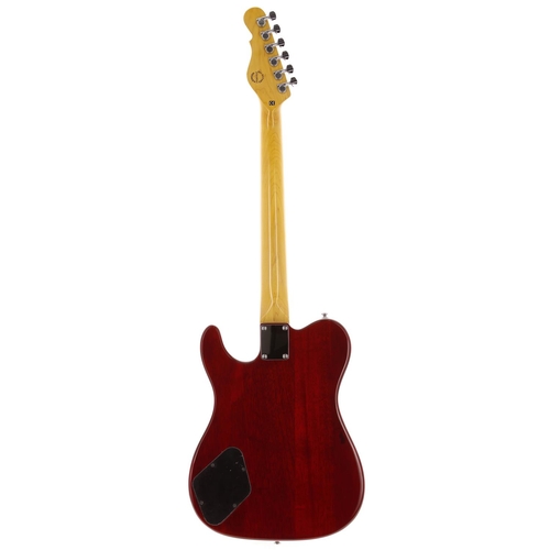 904 - 2021 G&L Tribute Series ASAT P90 electric guitar, made in Indonesia; Body: trans cherry red fini... 