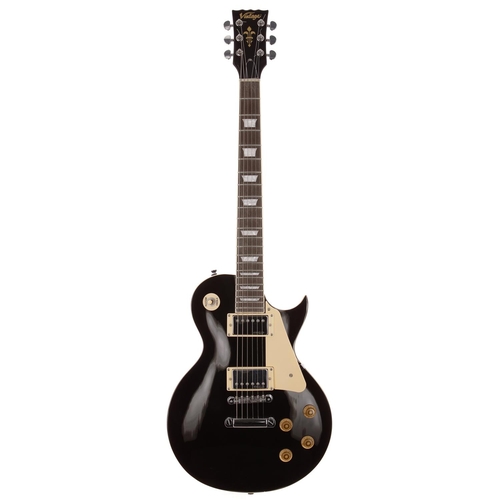 922 - 2020 JHS Vintage V100 electric guitar; Body: black finish; Neck: good; Fretboard: rosewood; Frets: g... 