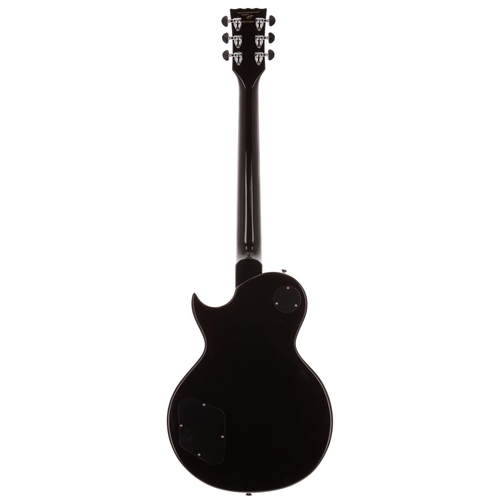 922 - 2020 JHS Vintage V100 electric guitar; Body: black finish; Neck: good; Fretboard: rosewood; Frets: g... 