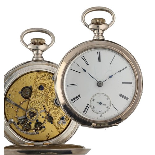 912 - J. W. Benedict, New York fusee lever pocket watch, the movement signed J.W. Benedict, 5 Wall St. New... 