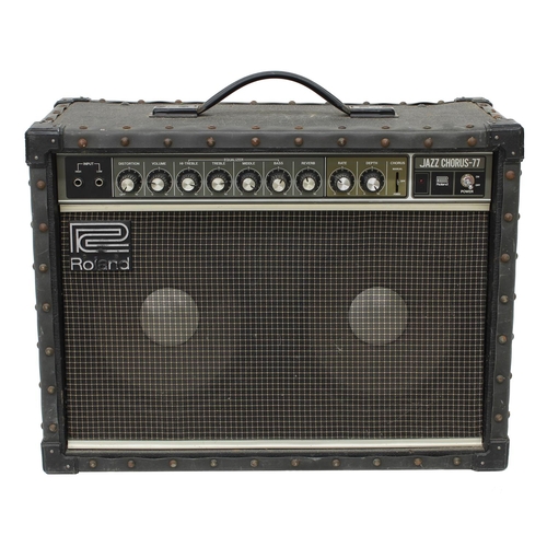 1037 - 1987 Roland Jazz Chorus 77 guitar amplifier, made in Japan, ser. no. 765235*Please note: Gardiner Ho... 