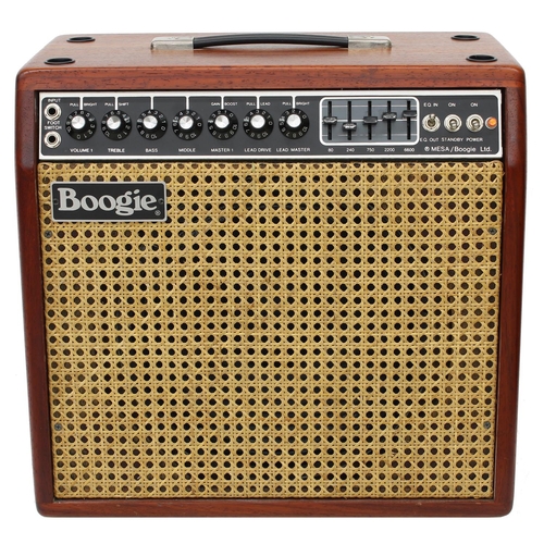 1096 - Early 1980s Mesa Boogie MKIIB combo guitar amplifier, made in USA, hardwood cabinet with weave front... 