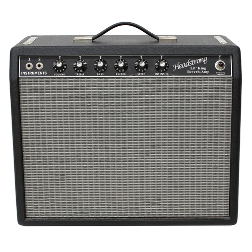 1127 - Headstrong Lil' King Reverb-Amp guitar amplifier, made in USA, with footswitch and dust cover*Please... 