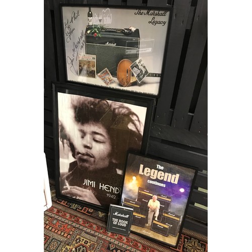 1459 - Marshall Amplification - Jim Marshall autographed Marshall Legacy Bluesbreaker poster; together with... 