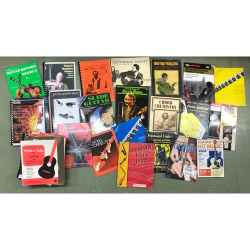 1457 - Selection of guitar reference books and sheet music to include Ken Achard - The Fender Guitar, John ... 