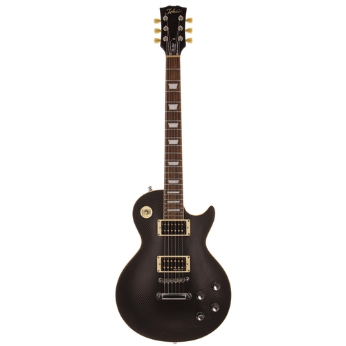 650 - 2010 Tokai Love Rock electric guitar, made in China; Body: black finish back, later applied carbon e... 