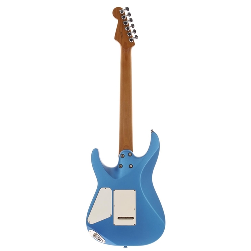 715 - 2020 Charvel Pro Mod DK22 electric guitar, made in Mexico; Body: electric blue finish; Neck: maple w... 