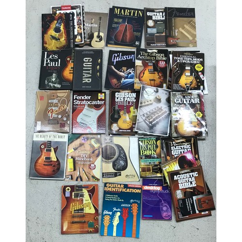 1454 - Good selection of guitar reference books to include Yasuhiko Iwanade - The Beauty of the Burst; Paul... 