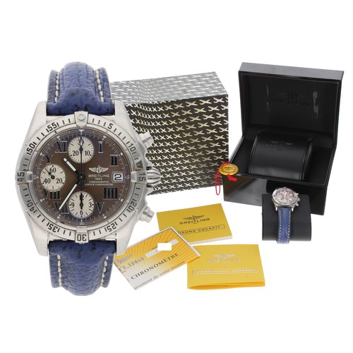 505 - Breitling Chrono Cockpit Chronometre Chronograph automatic stainless steel gentleman's wristwatch, r... 