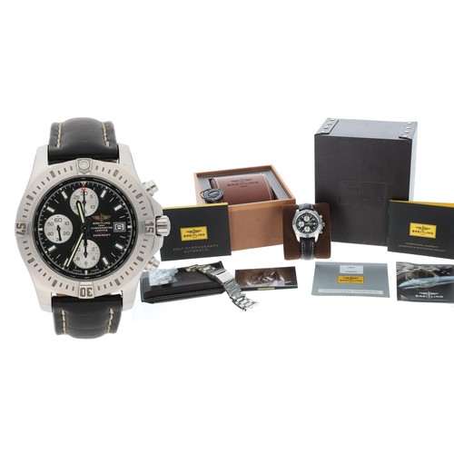 517 - Breitling Colt Chronometre Chronograph automatic stainless steel gentleman's wristwatch, reference n... 