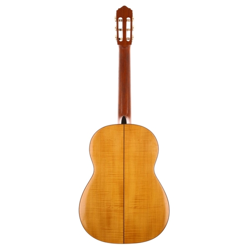 3239 - 1970 Harald Petersen Model A Flamenco guitar; Back and sides: natural maple, minor dings and surface... 