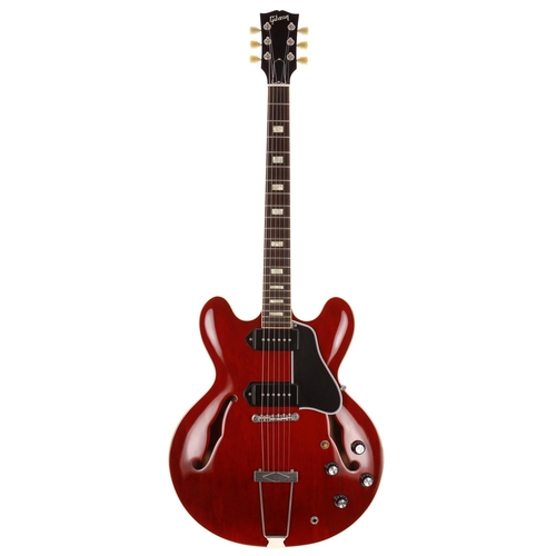 476 - 2011 Gibson Custom Shop ES-330 L hollow body electric guitar, made in USA; Body: cherry finish, a fe... 