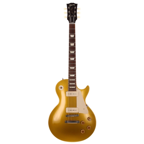 478 - 2013 Gibson Les Paul Custom Shop 56 Reissue Les Paul Model electric guitar, made in USA; Body: gold ... 