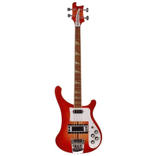 509 - 1973 Rickenbacker 4001 bass guitar, made in USA; Body: Fireglo finish, surface buckle scratching to ... 