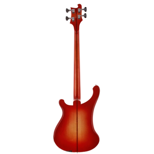 509 - 1973 Rickenbacker 4001 bass guitar, made in USA; Body: Fireglo finish, surface buckle scratching to ... 