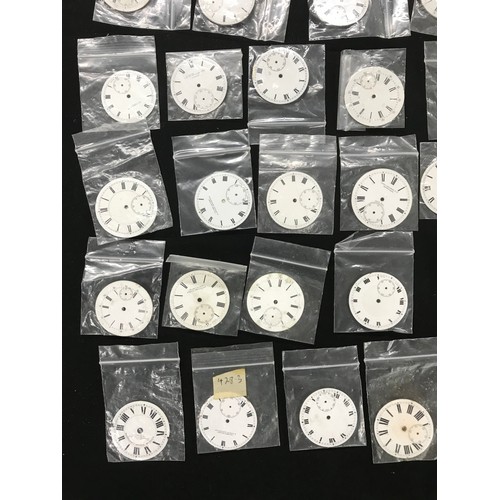 197 - Fifty enamel pocket watch dials (50)