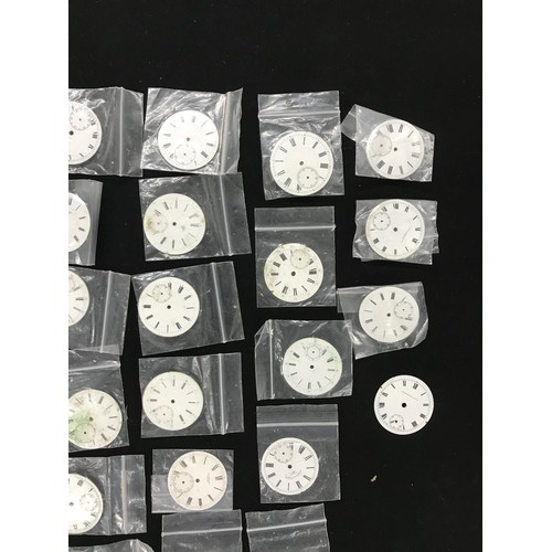 197 - Fifty enamel pocket watch dials (50)