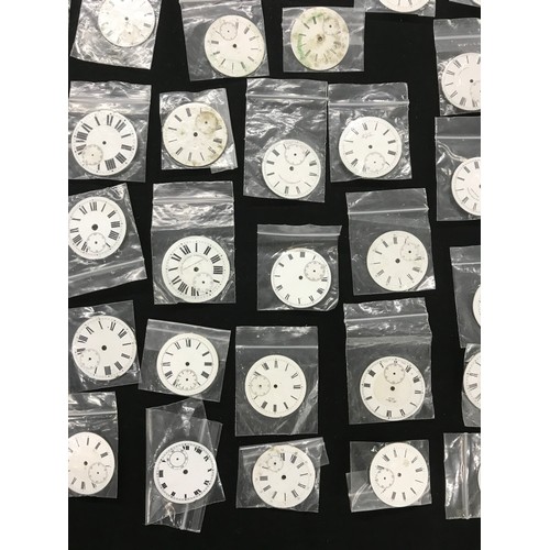 200 - Fifty enamel pocket watch dials (50)