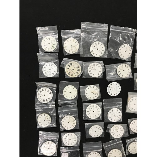 217 - Fifty enamel pocket watch dials (50)