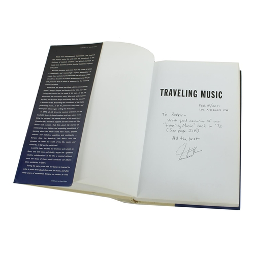 316 - Neil Peart (Rush) - autographed copy of Neil Peart's 'Travelling Music', hardback book, signed with ... 