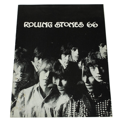 317 - Original 1966 Rolling Stones souvenir tour programme, featuring Ike and Tina Turner, The Yardbirds, ... 